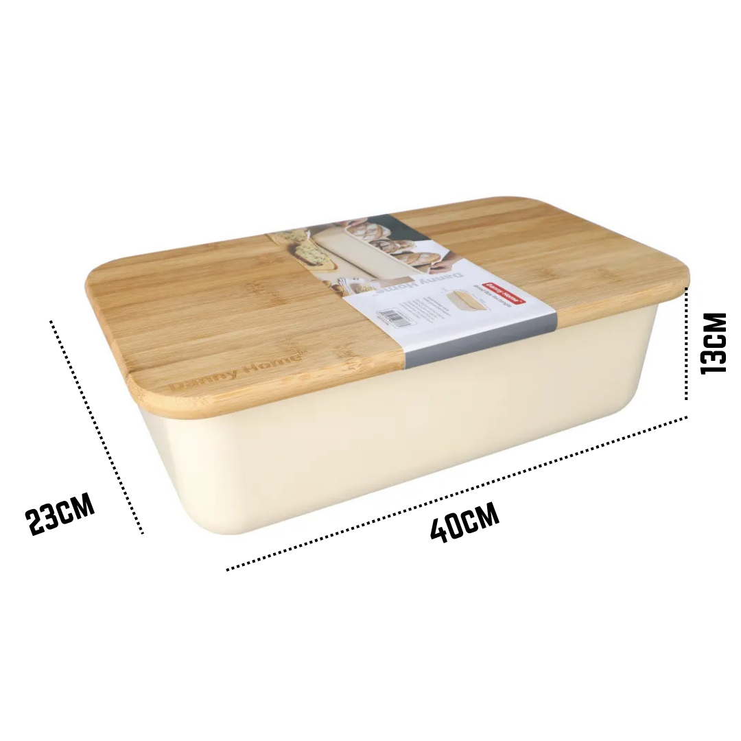 Kuti Bukë Elegante me Kapak Bambu