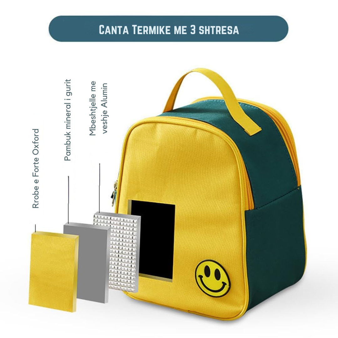 Termus Ushqimi 3 Ndarje + Çantë Termike Lunch Box
