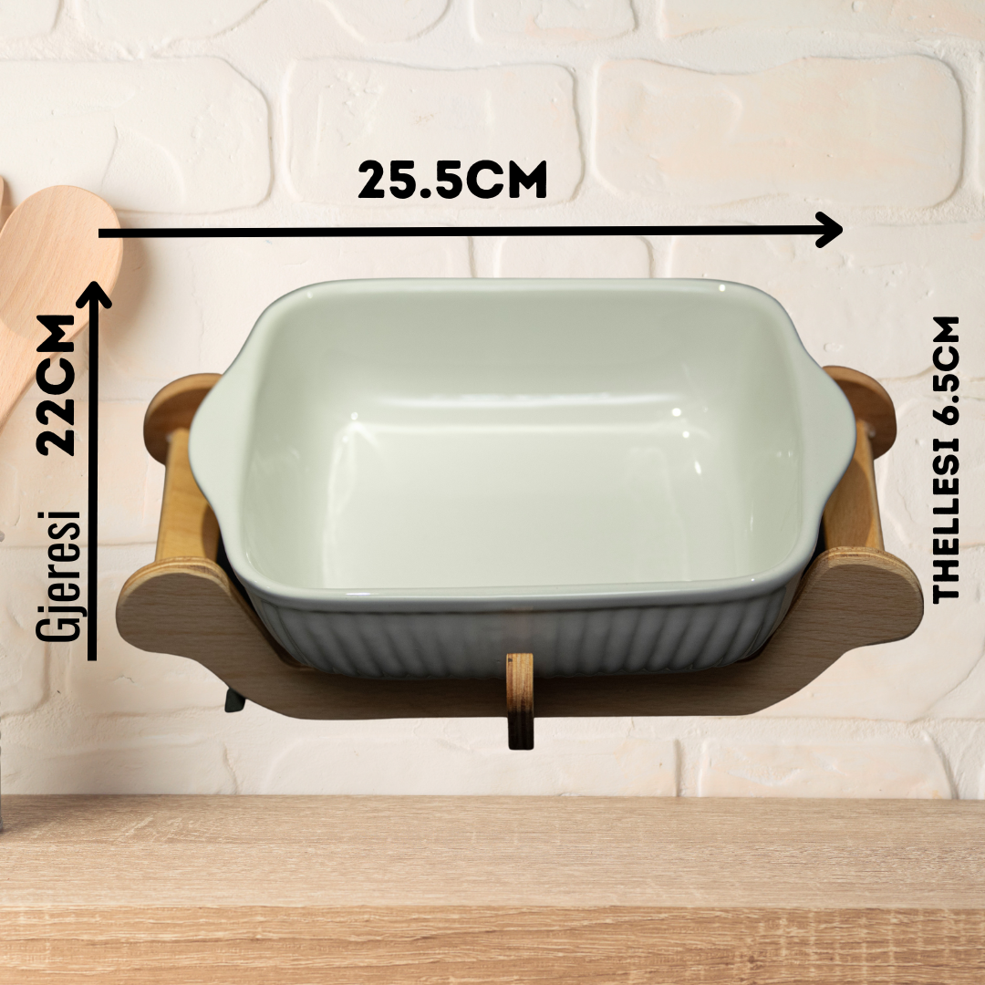 Tave Qeramike per Gatim me Mbajtese Druri