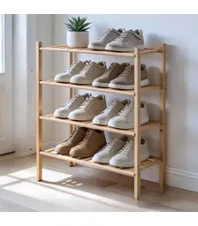 Raft Organizues Bambuje per Koridor 66x45x28cm - ShikoCmiminRaft Organizues Bambuje per Koridor 66x45x28cm - ShikoCmimin