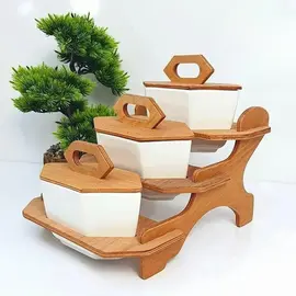 Set 3 Vazo Dekoruese Qeramike per Ereza ECR73W - ShikoCmimin