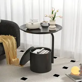 Tavoline Anesore Modern Nordic Style Black 40x48cm - ShikoCmimin