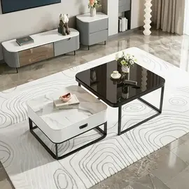 Tavoline Mesi 2 Pjese Nesting Coffee Table