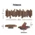Varese Rrobash Dru ne Mure Piano Stylish 10 Hooks 65cm - ShikoCmimin