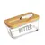 Mbajtese Gjalpi prej Qelqi me Kapak Dru dhe Thike 500ml 16.5x9.5x8.5 - ShikoCmimin