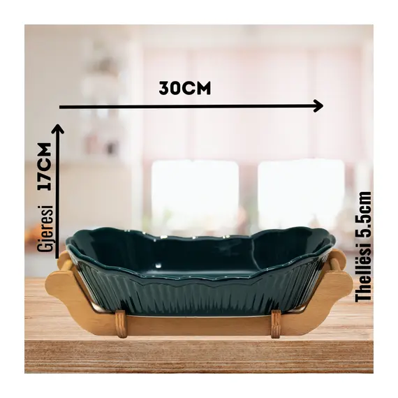 Tave Qeramike per Gatim ECR102C 30x17x5.5cm - ShikoCmimin