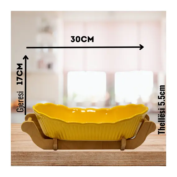 Tave Qeramike per Gatim ECR102C 30x17x5.5cm - ShikoCmimin