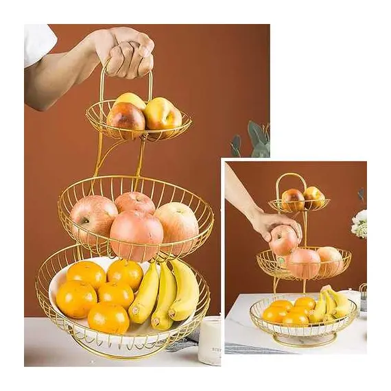 Mbajtese Frutash Metalike Gold - ShikoCmimin