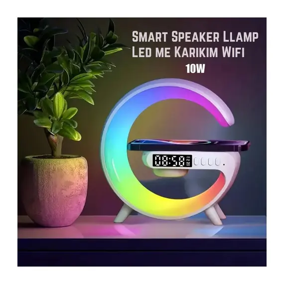 Smart Speaker LLamp Led me Wireless Charge - ShikoCmimin