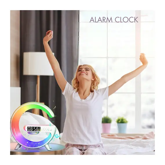 Smart Speaker LLamp Led me Wireless Charge - ShikoCmimin