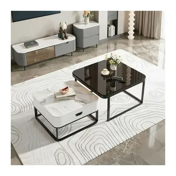 Tavoline Mesi 2 Pjese Nesting Coffee Table