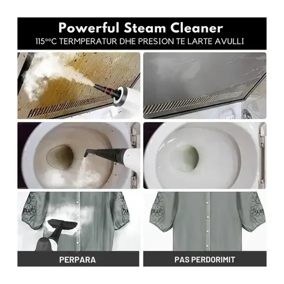 Pajisje Pastrimi me Avull Set 12 Aksesor PRO RED HUT STEAMER - ShikoCmimin