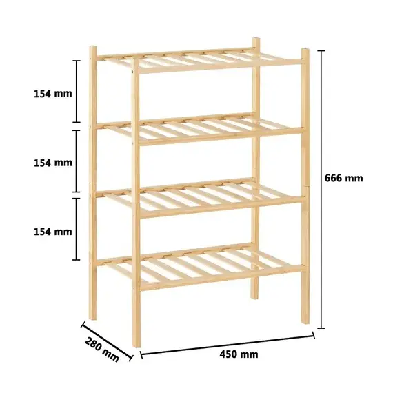 Raft Organizues Bambuje per Koridor 66x45x28cm - ShikoCmimin