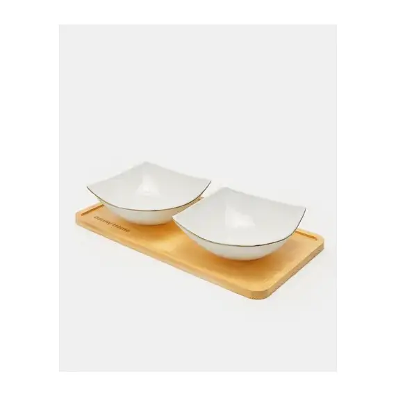 Set Servirje per Snack x2 me Mbajtese Druri - ShikoCmimin