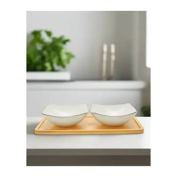 Set Servirje per Snack x2 me Mbajtese Druri - ShikoCmimin