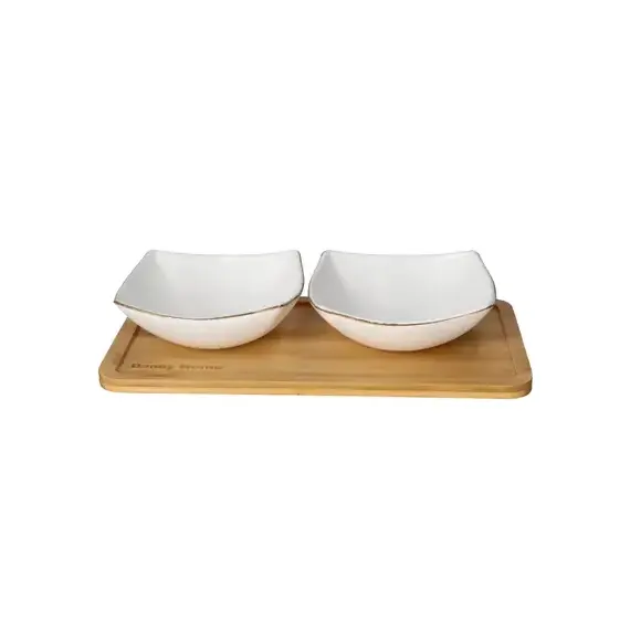 Set Servirje per Snack x2 me Mbajtese Druri - ShikoCmimin