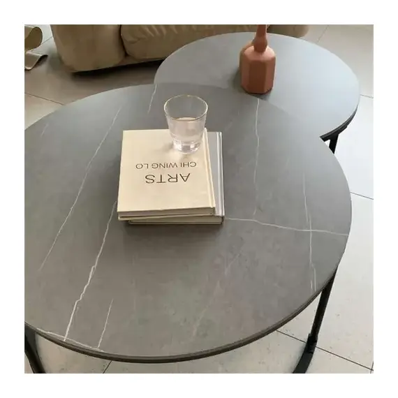 Tavoline Mesi me 2 Pjese Gray 80x45cm 60x35cm