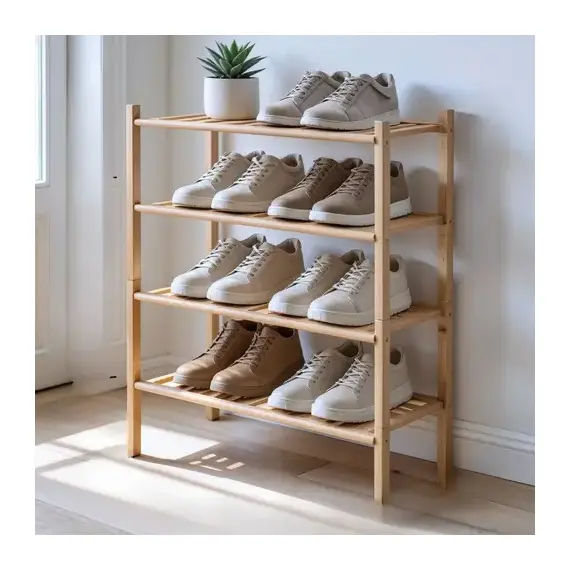 Raft Organizues Bambuje per Koridor 66x45x28cm - ShikoCmiminRaft Organizues Bambuje per Koridor 66x45x28cm - ShikoCmimin