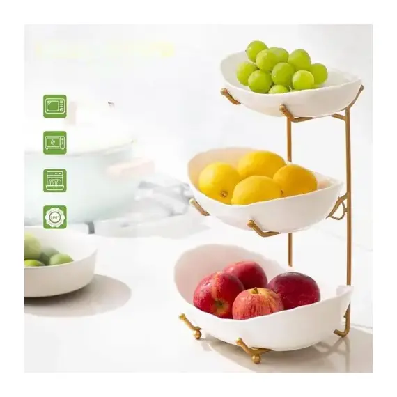 Frutier Dekorues me 3Nivele Porcelan - ShikoCmimin