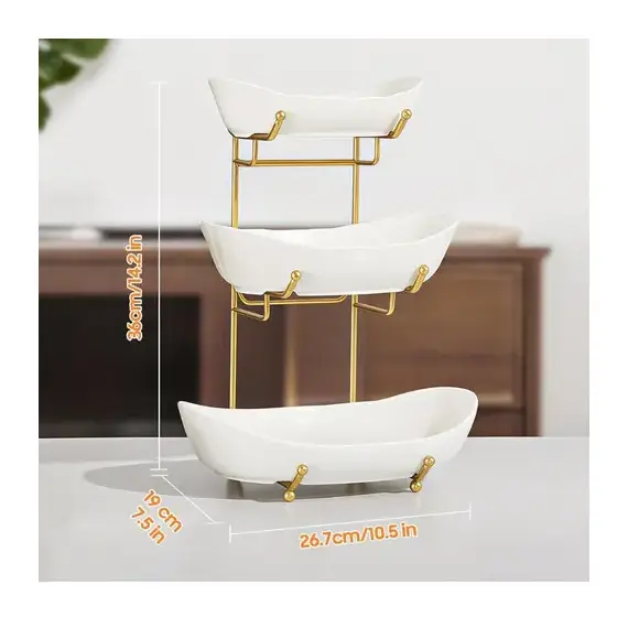 Frutier Dekorues me 3Nivele Porcelan - ShikoCmimin
