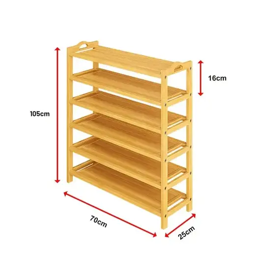 Raft Organizues per Kepuce prej Druri Bambuje 105x70x25cm - ShikoCmimin