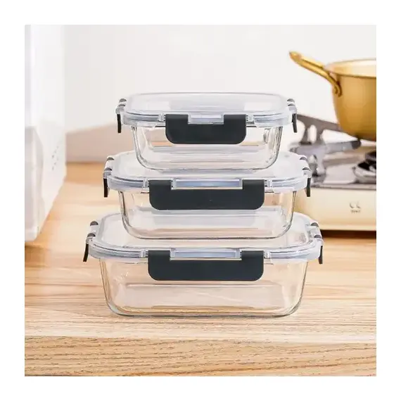 Set 3 Tasa Qelqi me Kapak Hermetik - ShikoCmimin