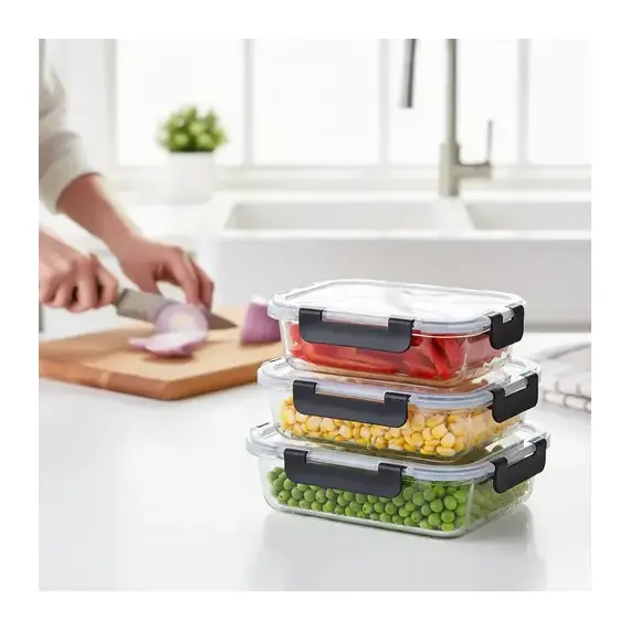 Set 3 Tasa Qelqi me Kapak Hermetik - ShikoCmimin