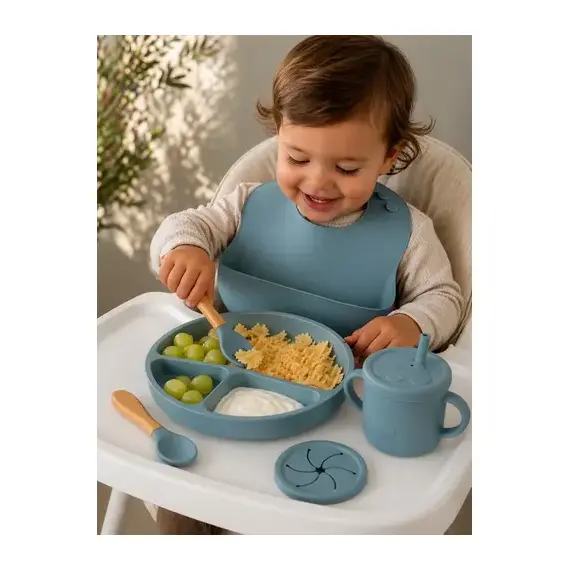 Set Ushqimi per Femije Silikoni - ShikoCmimin