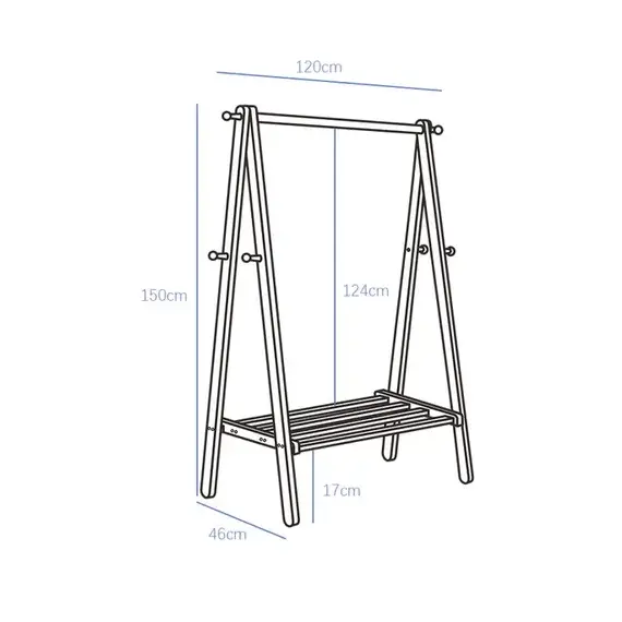 Varese Rrobash Statike Dru 150x60x46cm - ShikoCmimin